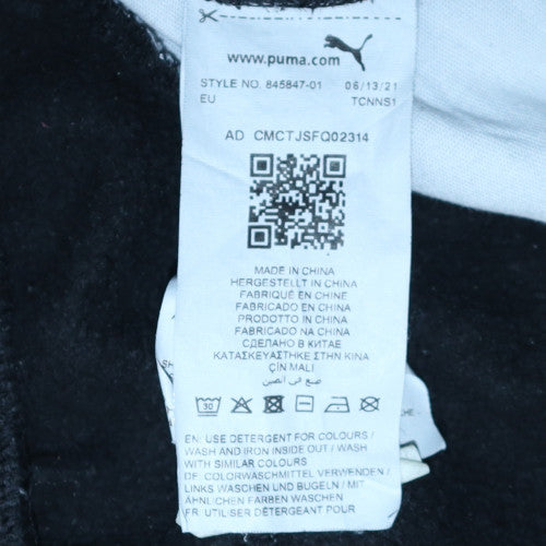 Puma Men's Black Jogger Sweatpants L Fleece Regular Fit