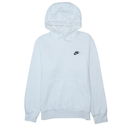 Nike Men’s White Pullover Hoodie S Regular Fit Fleece Sweatshirt