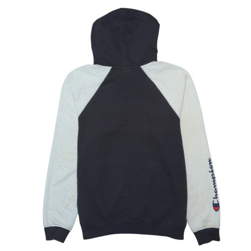 Champion Men's Black Grey Pullover Hoodie Small Athletic Logo