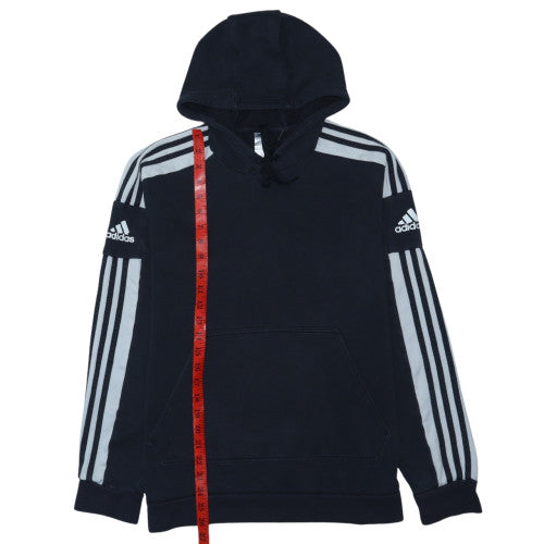 Adidas Men's Black Pullover Hoodie L Sports Fleece Hooded Sweatshirt