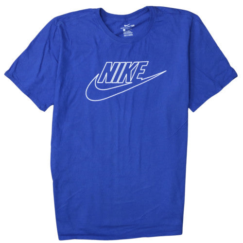Nike Men's Blue Graphic Logo Sports T-Shirt Size L