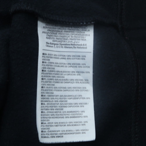 Nike Womens Black Pullover Hoodie Sweatshirt Size M Cotton Blend