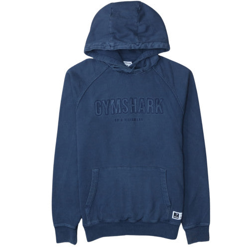 Gymshark Men Blue Pullover Hoodie Size M Regular Fit Hooded Sweatshirt