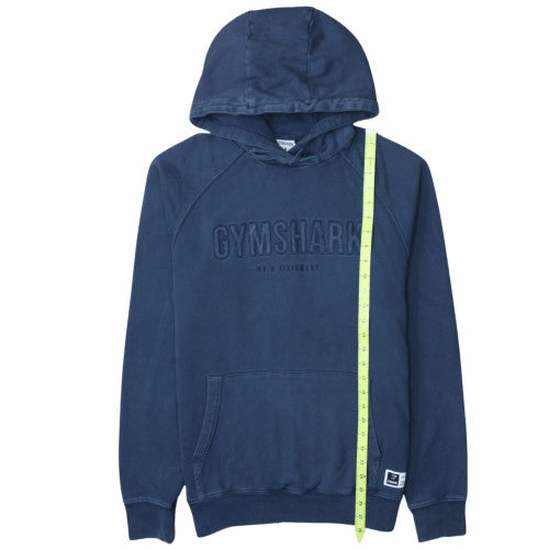 Gymshark Men Blue Pullover Hoodie Size M Regular Fit Hooded Sweatshirt