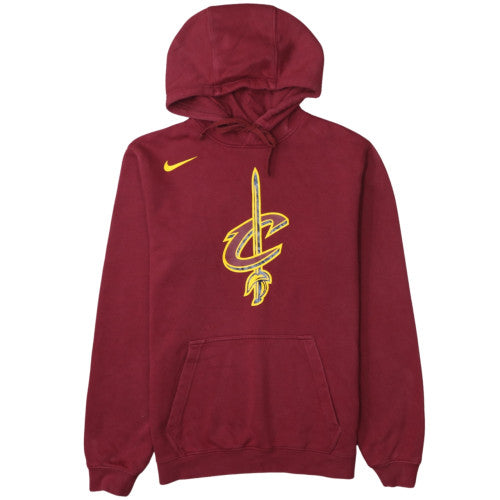 Nike Men’s Maroon Hoodie Medium Pullover NBA Graphic Cotton Blend