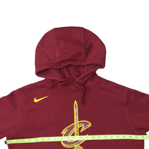 Nike Men’s Maroon Hoodie Medium Pullover NBA Graphic Cotton Blend
