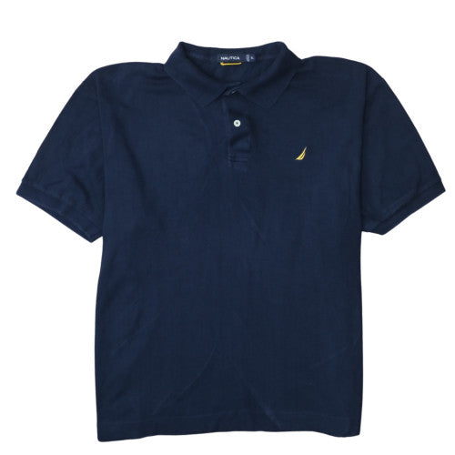 Nautica Men's Blue XL Cotton Short Sleeve Polo Shirt