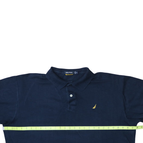 Nautica Men's Blue XL Cotton Short Sleeve Polo Shirt