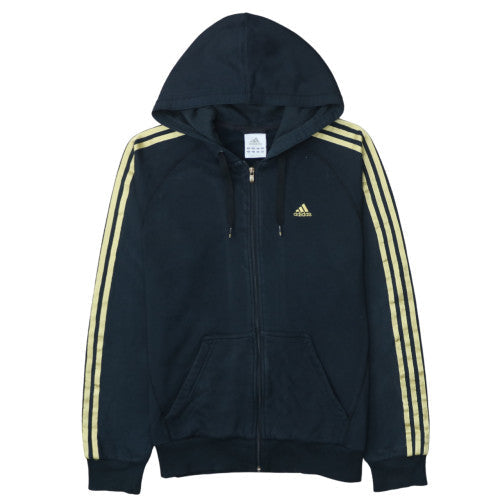 Adidas Men's Black Full Zip Hoodie Size M Sports Fleece