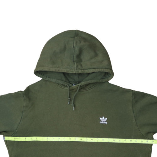 Adidas Men's Green Pullover Hoodie XL Fleece Logo Sweatshirt