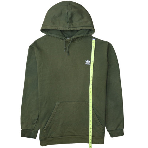 Adidas Men's Green Pullover Hoodie XL Fleece Logo Sweatshirt