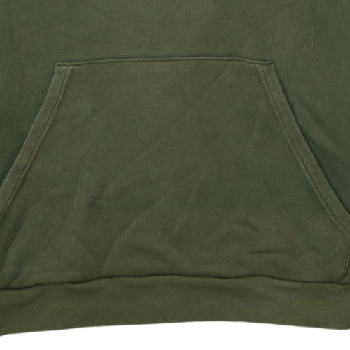 Adidas Men's Green Pullover Hoodie XL Fleece Logo Sweatshirt