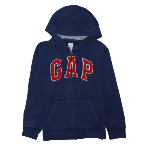 GAP Boys Blue Full Zip Fleece Hoodie 10-11 Years with Logo Design