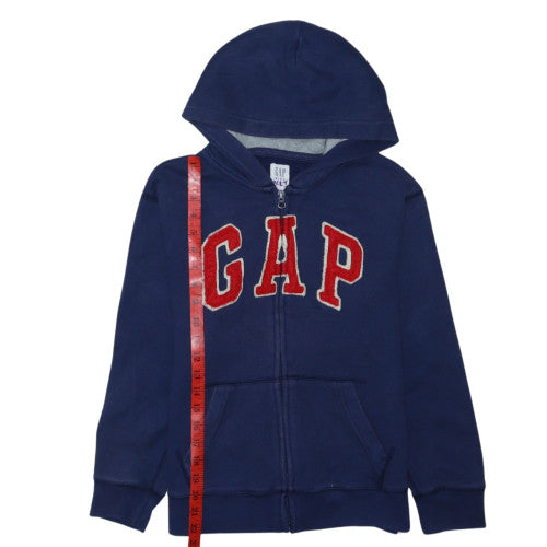 GAP Boys Blue Full Zip Fleece Hoodie 10-11 Years with Logo Design