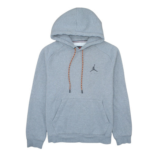 Jordan Men's Grey Pullover Hoodie M Graphic Fleece Sweatshirt
