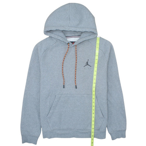 Jordan Men's Grey Pullover Hoodie M Graphic Fleece Sweatshirt