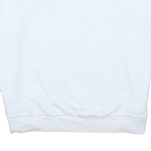 Adidas Women's White Crew Neck Pullover Sweatshirt Size M 12-14