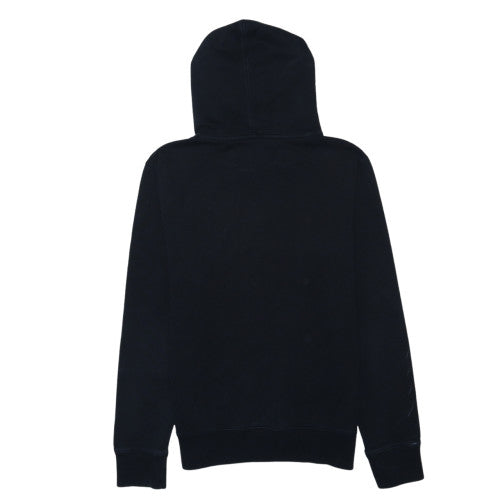 Calvin Klein Jeans Men’s Black Pullover Hoodie Small Logo Design