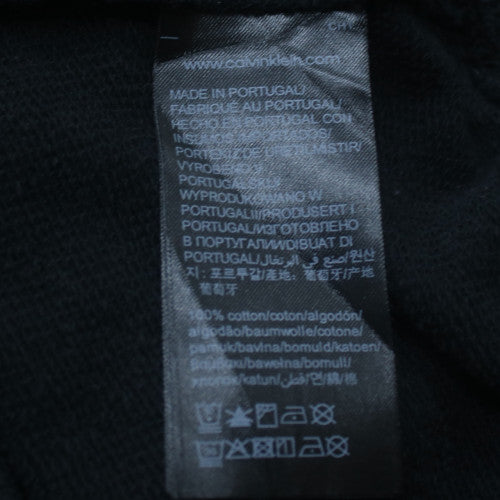 Calvin Klein Jeans Men’s Black Pullover Hoodie Small Logo Design