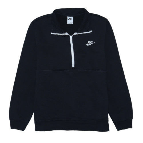 Nike Men's Black M 1/2 Zip Pullover Sweatshirt Classic Sports Style