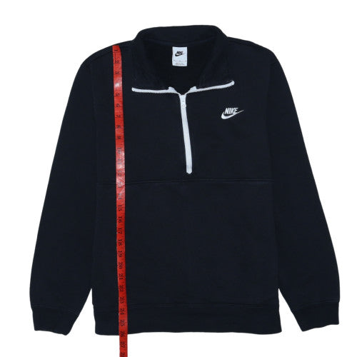 Nike Men's Black M 1/2 Zip Pullover Sweatshirt Classic Sports Style