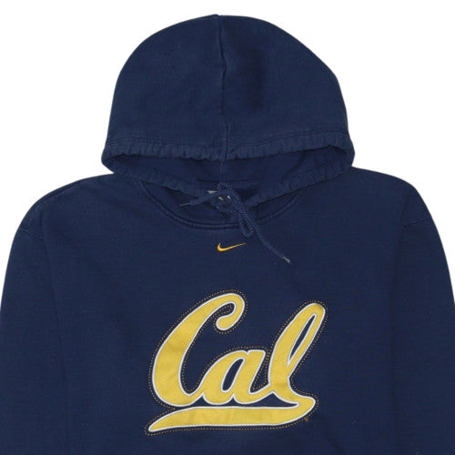Nike Men’s Blue Cal Pullover Hoodie Size M Graphic Fleece Sweatshirt