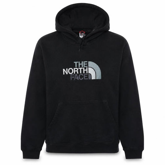 Front view of The North Face Men's Black L Pullover Hoodie with Logo