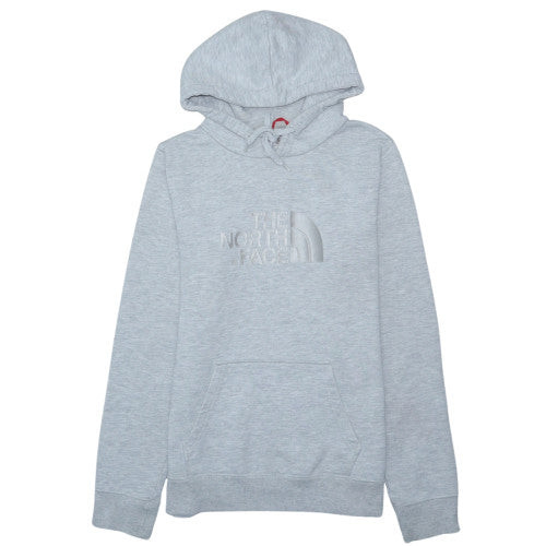 The North Face Womens Grey Pullover Hoodie Medium Embroidered Logo