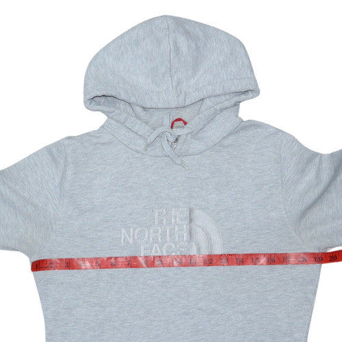 The North Face Womens Grey Pullover Hoodie Medium Embroidered Logo