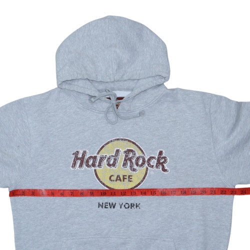 Hard Rock Cafe Women's Grey Pullover Hoodie Large Cotton Blend