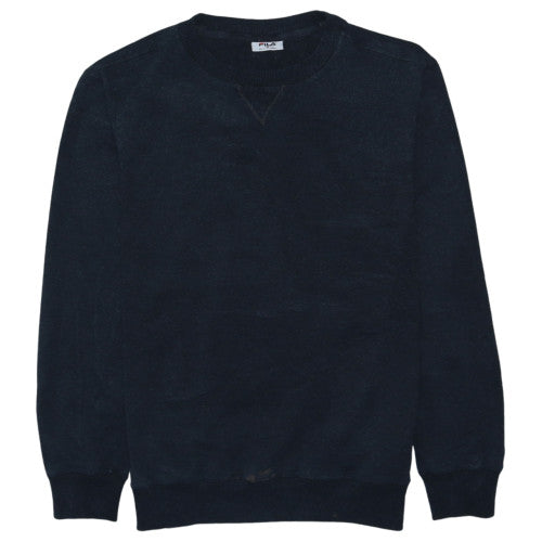 Fila Men's Black Crew Neck Pullover Sweatshirt Size M