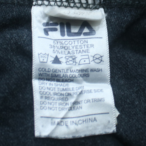 Fila Men's Black Crew Neck Pullover Sweatshirt Size M