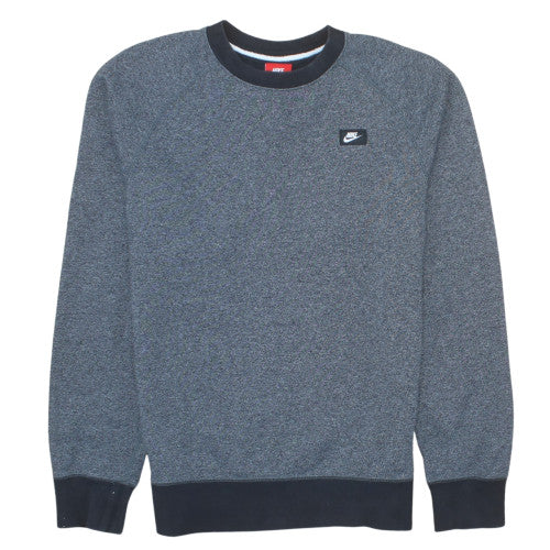 Nike Mens Grey Crew Neck Sweatshirt Small Classic Logo Pullover