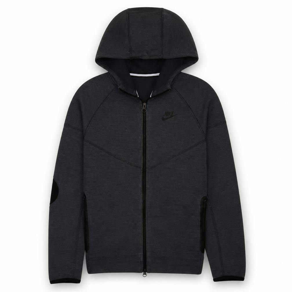 Nike Boys Black Full Zip Hoodie XL (158-170cm) Fleece Casual Hooded Sweatshirt