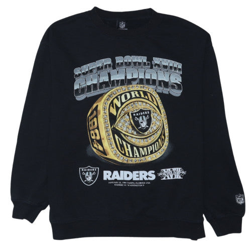 Cotton On Men’s Black Raiders Super Bowl Sweatshirt M Regular Fit