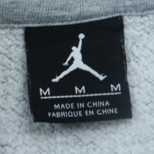 Nike Men’s Grey Pullover Hoodie M Graphic Sports Fleece