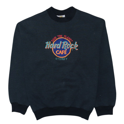 Hard Rock Cafe Sydney Womens Black Medium Pullover Sweatshirt