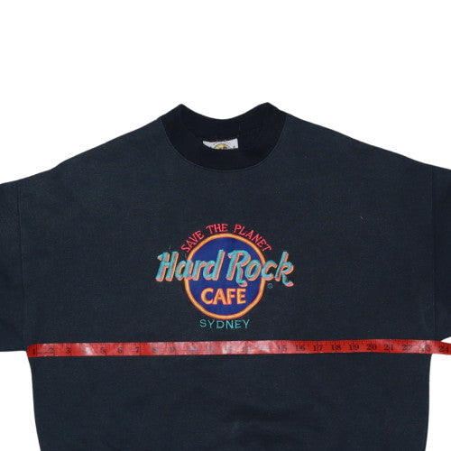 Hard Rock Cafe Sydney Womens Black Medium Pullover Sweatshirt