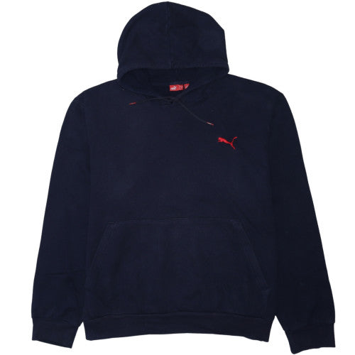 Puma Men's Blue 2XL Pullover Hoodie Fleece Sweatshirt
