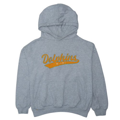 Cotton On Womens Grey Miami Dolphins Pullover Hoodie L NFL Team Apparel