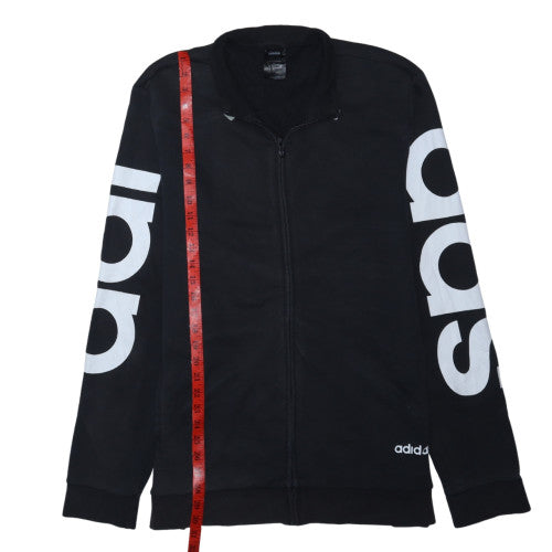 Adidas Men's Black XL Track Jacket Full Zip Sportswear