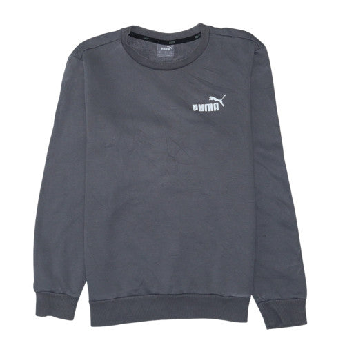 Puma Men's Grey Crew Neck Pullover Sweatshirt XS