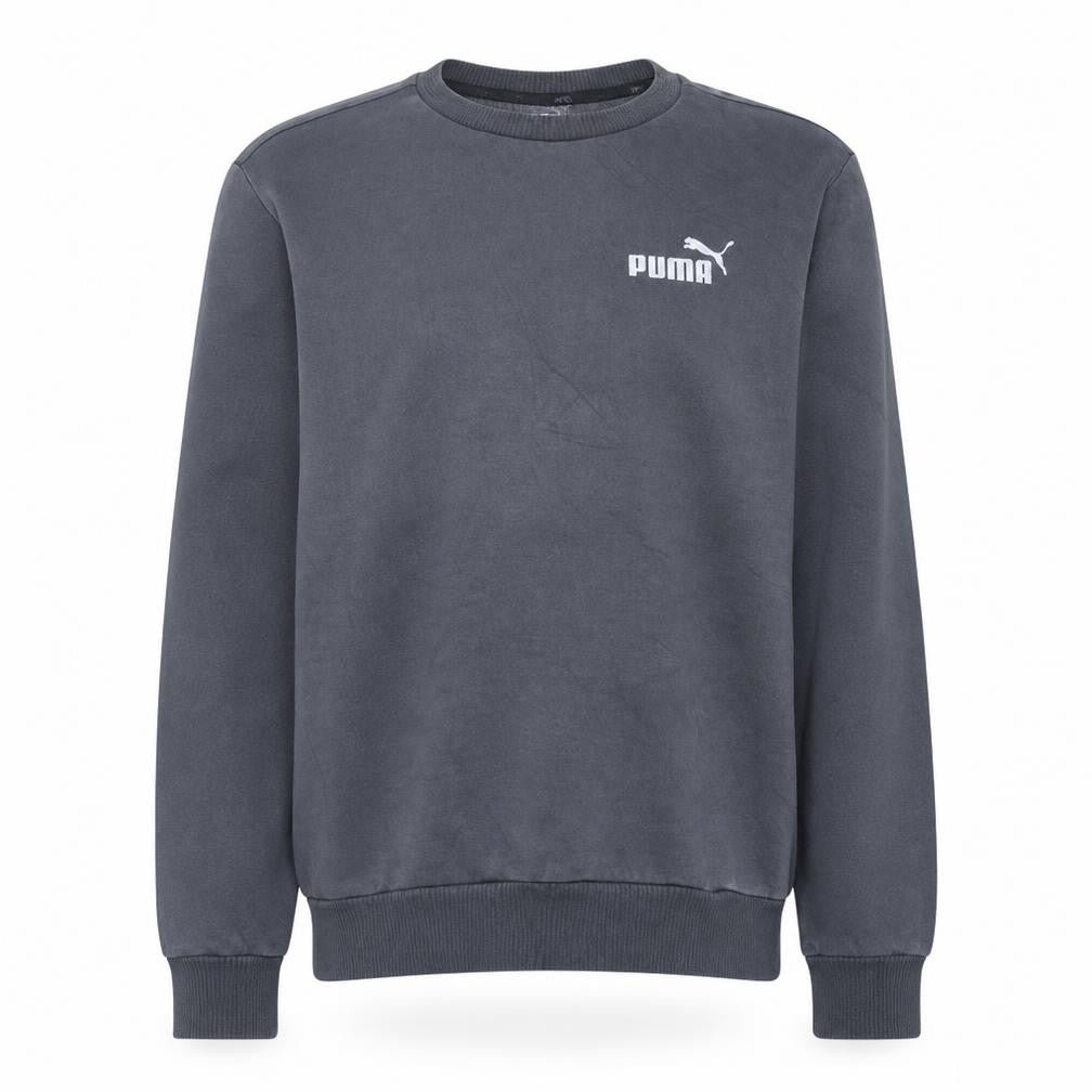 Front view of Puma Men's Grey Crew Neck Pullover Sweatshirt XS