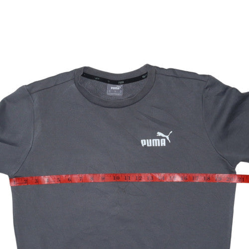 Puma Men's Grey Crew Neck Pullover Sweatshirt XS