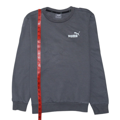 Puma Men's Grey Crew Neck Pullover Sweatshirt XS