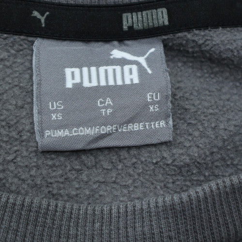 Puma Men's Grey Crew Neck Pullover Sweatshirt XS