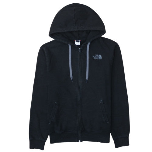 The North Face Mens Black Full Zip Hoodie Size M Cotton Fleece
