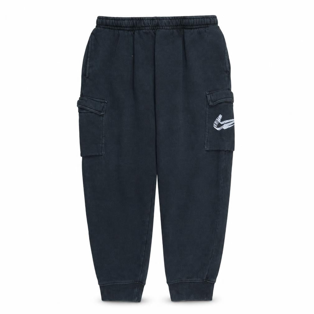 Front view of Nike Men's Black XL Cargo Fleece Jogger Trousers