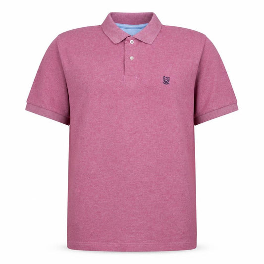 Front view of Chaps Men's Pink XL Polo Shirt Cotton Blend Classic Fit