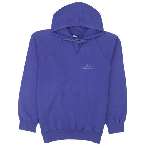 Champion Women's Purple Large Pullover Hoodie Sweatshirt Cotton Blend